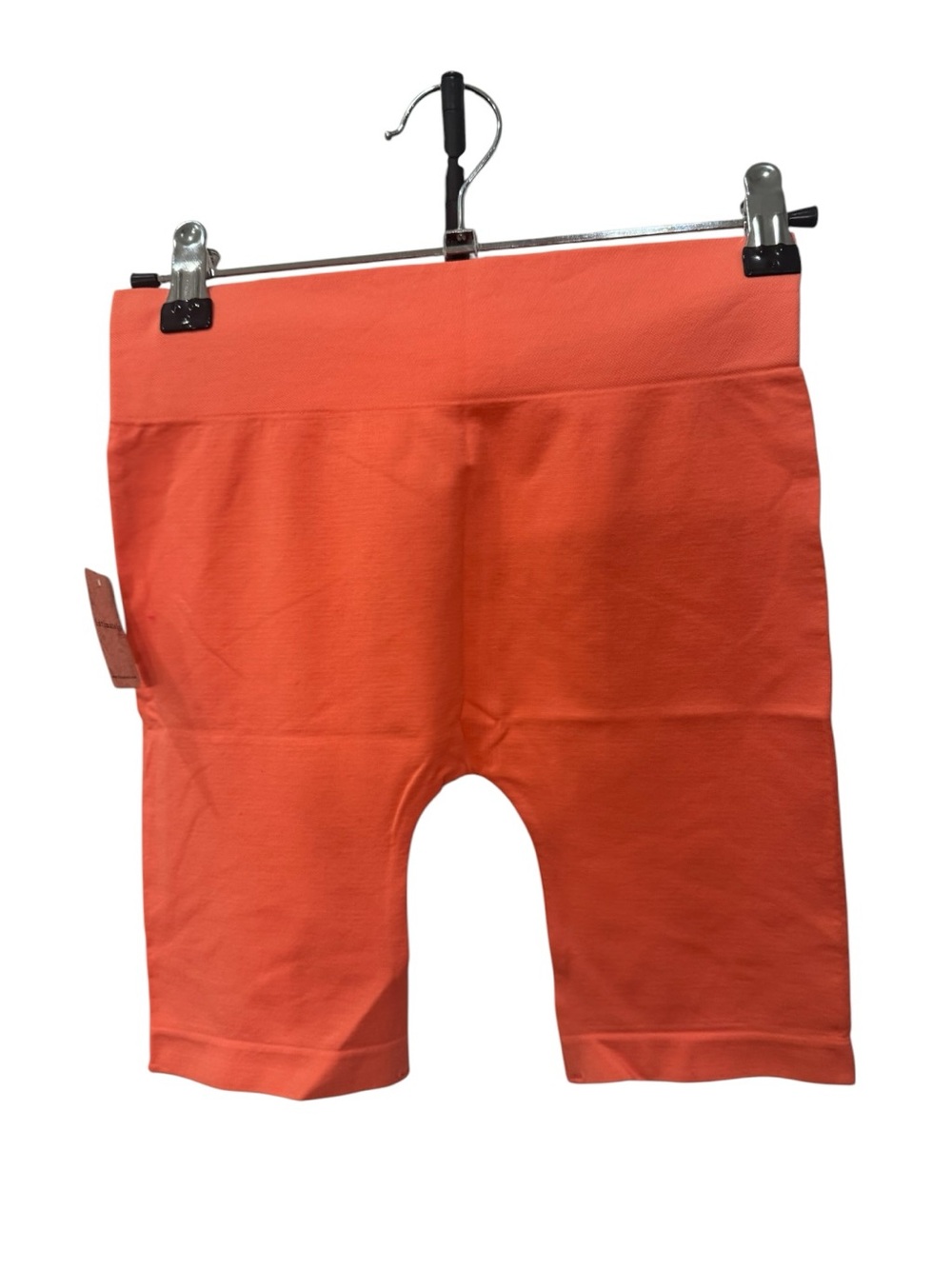 Free People Women's Coral Orange Bike Shorts